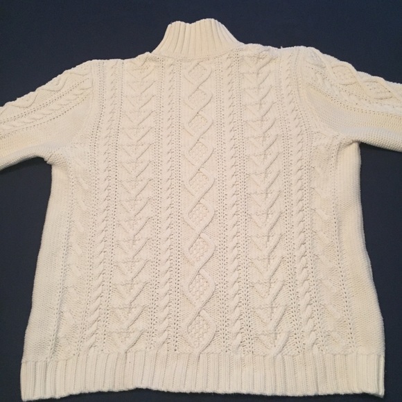 Chaps Cotton Sweater Cable Knit Sweater - Picture 5 of 7